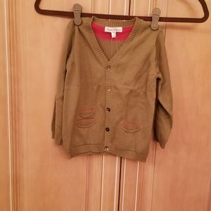 Childrens brown sugar cardigan